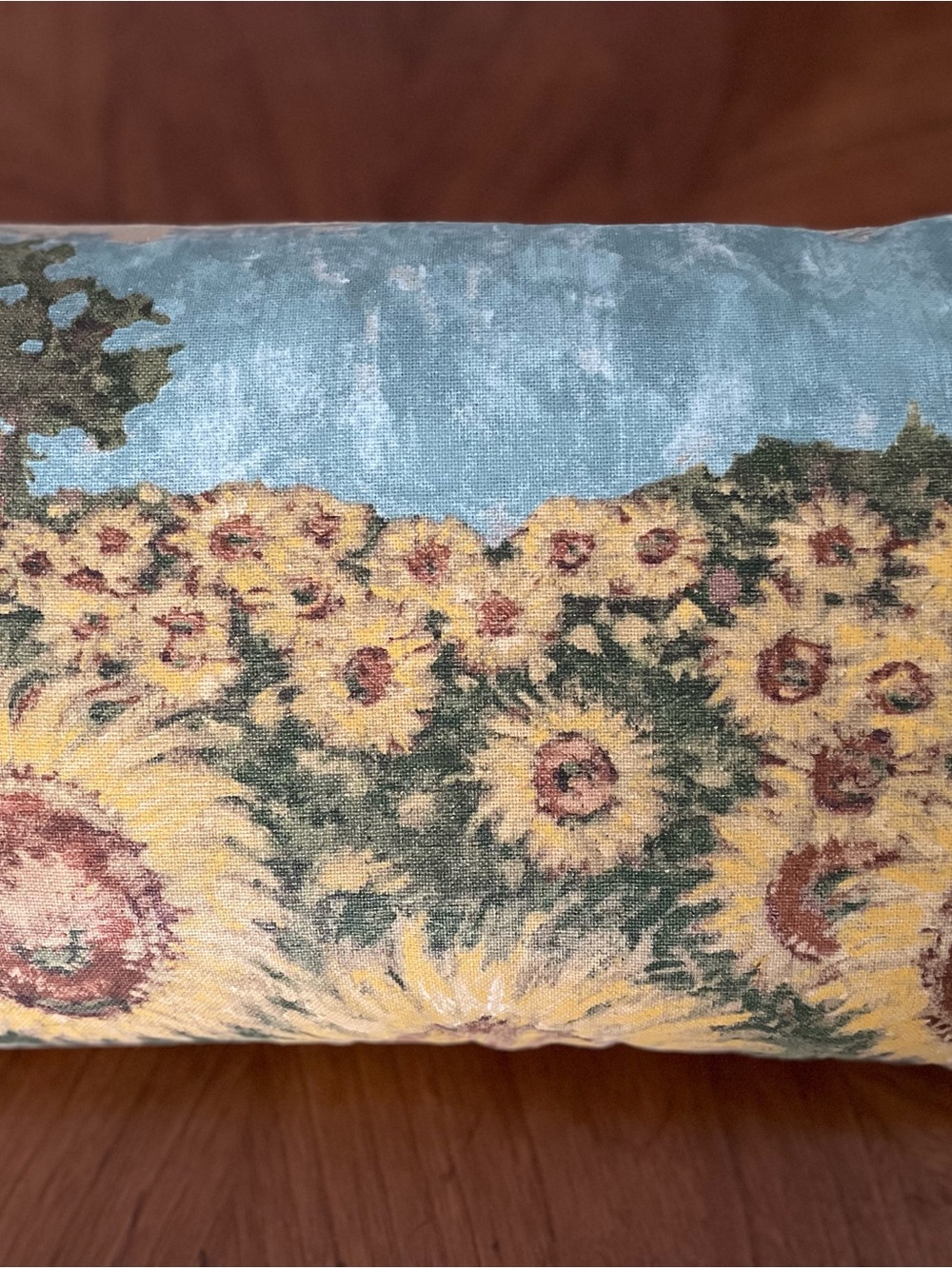 Pottery Barn Painted Sunflower Lumbar Pillow Cover 16" x 26" Fall Floral  🌻 - Picture 10 of 10